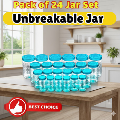 MAXTID 24 Compartments Plastic Plastic Jar Set(Blue)