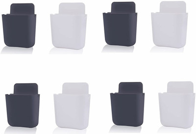 Gabani fashion 8 Compartments plastic remote holder, phone holder(Grey, White)