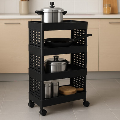 MAXTID 4 Compartments Plastic PP(Black)