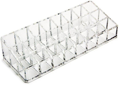 Precious Homeware 6 Compartments Acrylic Makeup(Clear)