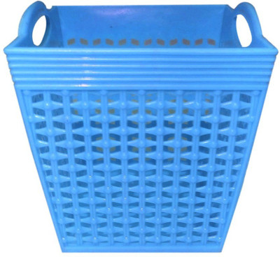 Prateek Kitchenware 1 Compartments Plastic Desk Organizer Basket Storage Box for Bedroom, Office Remote Holder for Table(Blue)
