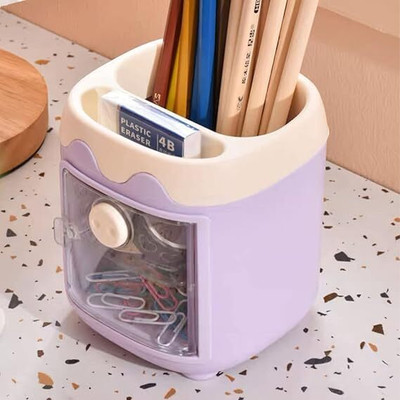 Taabar 3 Compartments plastic OFFICE, DESK(Multicolor)