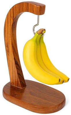 Handcrafto 1 Compartments Wood Wooden Fruit & Vegetable Basket(Brown)