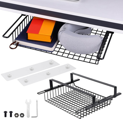 HASTHIP 1 Compartments Metal Drawer(Black)
