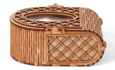 PRIYANSHM IMPEX 1 Compartments Wooden Box tissue holder(Brown)