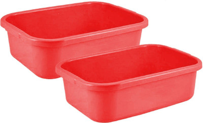 Aaarsh Store 1 Compartments Plastic Desk Organizer(Red)