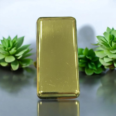 DivviK 1 Compartments Stainless Steel Paperweight(Golden)
