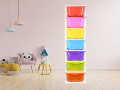 HUMBLE KART 7 Compartments Plastic Multi Purpose(Multicolor)
