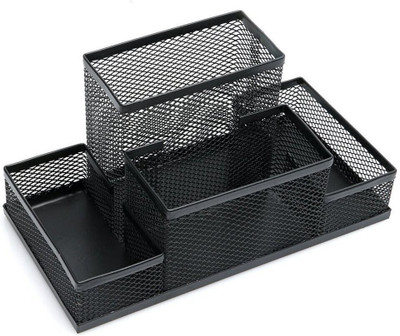 Nexvox 4 Compartments METAL MESK DESK(Black)