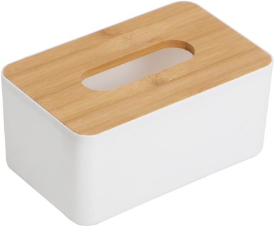 SWEEVAN 1 Compartments Plastic Tissue Holder(White)