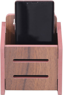 LAKHAJI 1 Compartments wood MOBILE STAND(Brown)