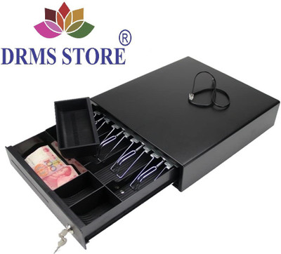 DRMS STORE 7 Compartments Metal Portable(Black)