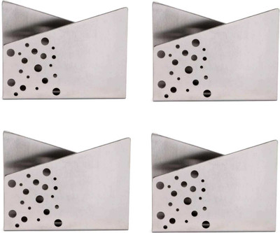 Fably 4 Compartments steel napkin holder(Silver)