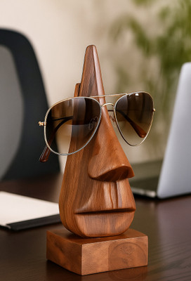 Shaniya crafts 1 Compartments wood nose shape(Brown)