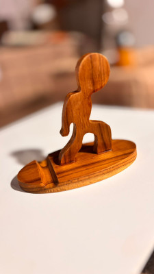 demo 1 Compartments wood stand ,holder(medium brown, wood-colored)