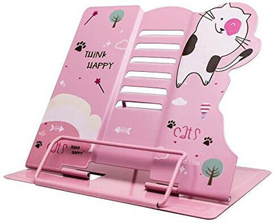 Volo 1 Compartments MILD STEEL BOOK READING STAND(Pink)