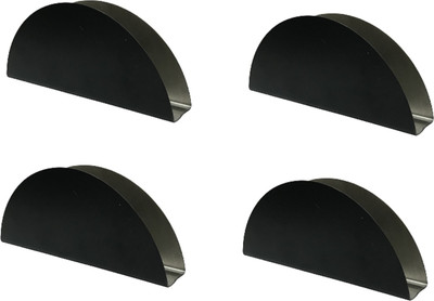 Dynore 4 Compartments Steel Tissue Holder(Black)