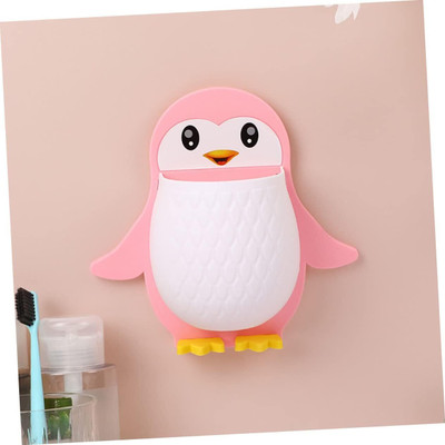 DEQTRON 1 Compartments Plastic Cute penguin Storage Rack(Multicolor)