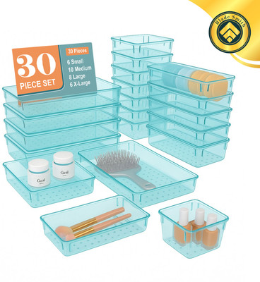 BLADESMITH 30 Compartments PLASTIC Plastic drawer organizer(SEABLUE)