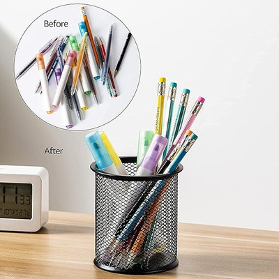 GEO TEXTILE 1 Compartments plastic holder(Black)