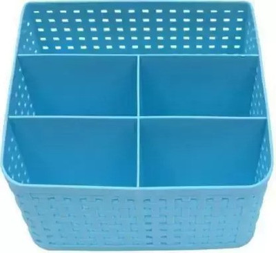 hurrio 5 Compartments plastic Desk Organizers(Multicolor)