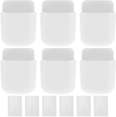 LILA ENTERPRISE 6 Compartments Plastic TV & Media Console Organizer(White)