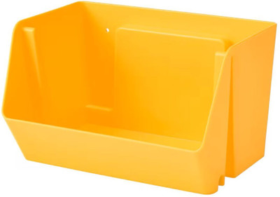 IKEA 1 Compartments Polypropylene plastic Organiser for desk/wall(Yellow)