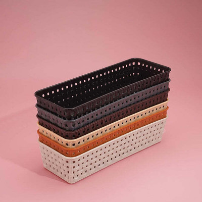 DeoDap 6 Compartments Plastic Drawer Dividers(Multicolor)