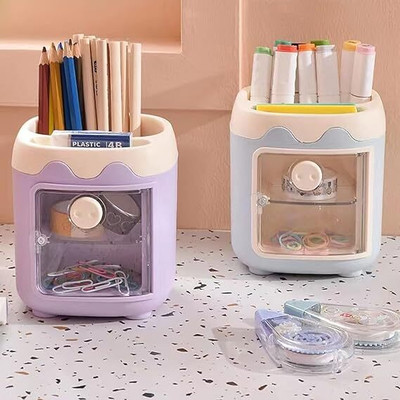 Taabar 3 Compartments plastic OFFICE, DESK(Multicolor)