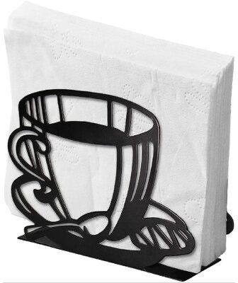 STONE X 1 Compartments Wood Tissue holder(Black)
