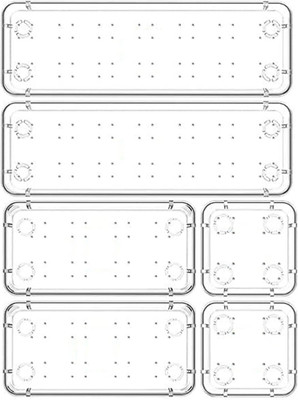 AK10ZONE 6 Compartments Plastic Floor Mount(transparent)