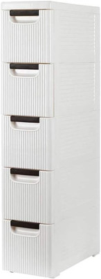 AK10ZONE 5 Compartments Plastic Floor Mount(White)