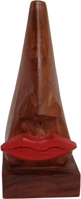 Purpledip 1 Compartments Wooden Handmade wooden spectacles glasses stand - Red Hot Lips(Brown)