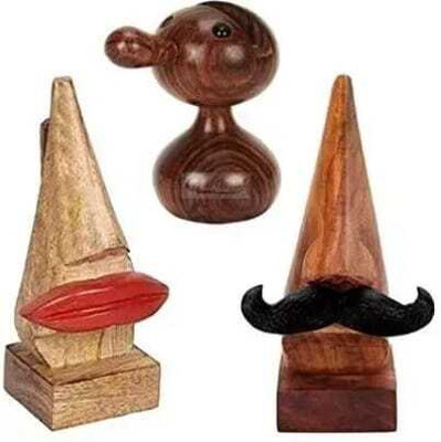 craftovation 1 Compartments Wood Spectacle Holder(Multicolor)