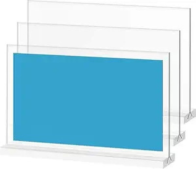 SUPVOX 1 Compartments Plastic Letter Holder(White)