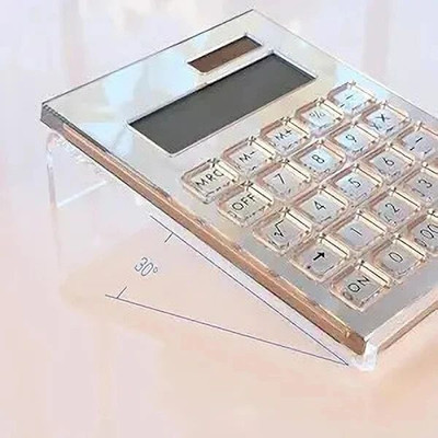 Ashani Creations 1 Compartments acrylic pack of 1 calculator stand clear(transparent)
