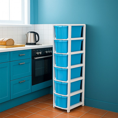 MAXTID 6 Compartments Plastic PP(Blue)