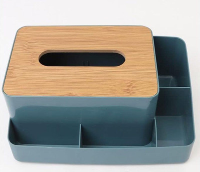 crownsmill 4 Compartments plastic tissue box(Multicolor)
