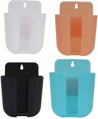 Gabani fashion 4 Compartments plastic remote holder, phone holder(Multicolor)