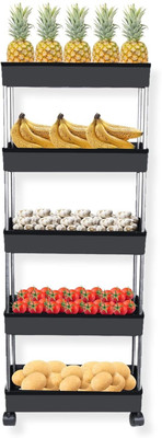 MGKENTERPRISE 5 Compartments plastic Organizer Drawer(Black)