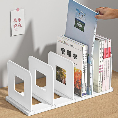 NowExp 4 Compartments File Tray Holder ABS Plastics Foldable Office Desk Accesories | Durable & Sturdy Easy Assembly | Efficient Organizer | Plastic Office Stationery Files Layer Rack(White)