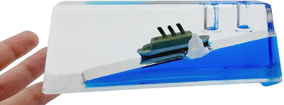 crownsmill 2 Compartments plastic pen stand(Blue)