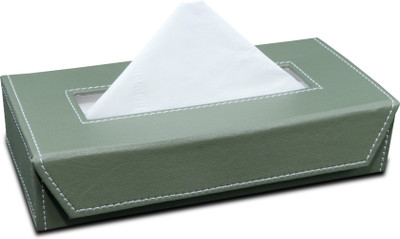 VIBMAX Tissue Holder Box PU Leather For Office Home Car Vehicle Tissue Dispenser(Green)