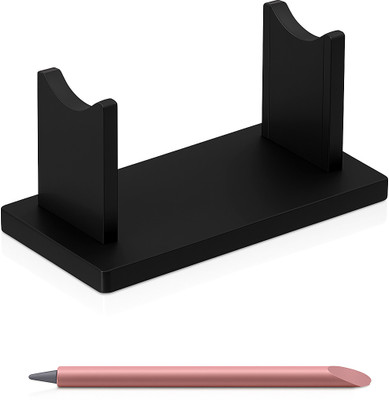Parikshit Sublimation 2 Compartments Acyrlic pen stand holder(Black)