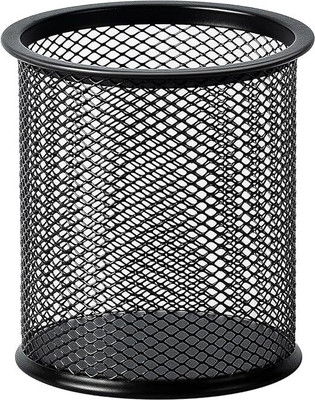 Freedy 1 Compartments METAL Black Wire Mesh Pencil Cup Holder for Desk Office Pen Organizer(Black)