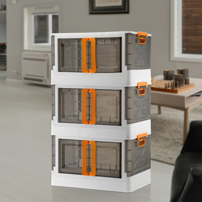 SeaRegal 3 Compartments plastic TOY STORAGE BOX(Multicolor)