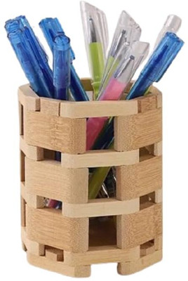 DREWIT ENTERPRISE 1 Compartments wooden pen holder(Multicolor)
