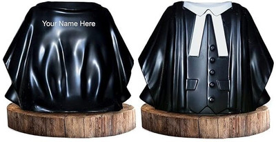 Savri 1 Compartments Fiber Pen Stand(Black)