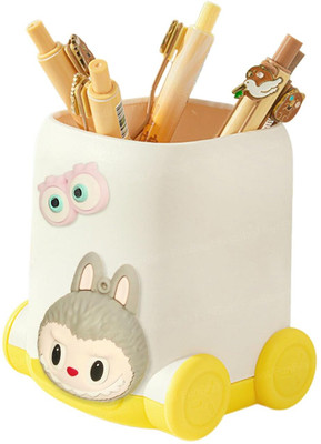 FunBlast 2 Compartments Plastic Desk Organizer(Multicolor)
