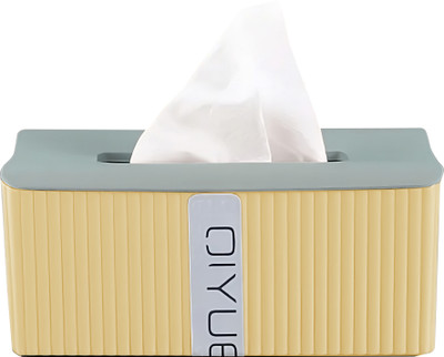 oddpod 1 Compartments Plastic Tissue Box Holder(Mustard)